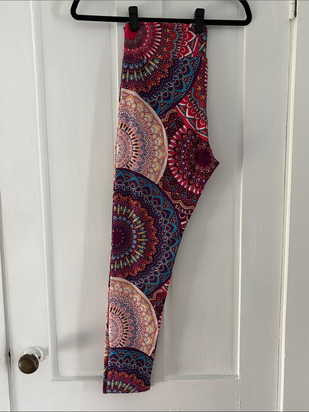 LuLaRoe Multicolor Mandala Print Leggings - Pink, Blue, Purple, Red